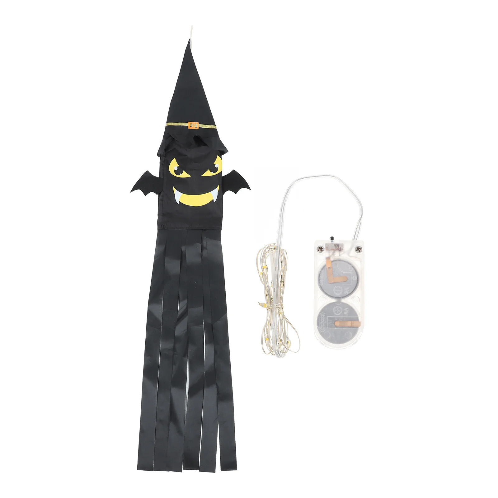 

3D Glowing Bat Windsock Lights Outdoor Yard Party Hanging Decor Halloween Windsock Halloween Hanging Lights Outdoor Garden Patio