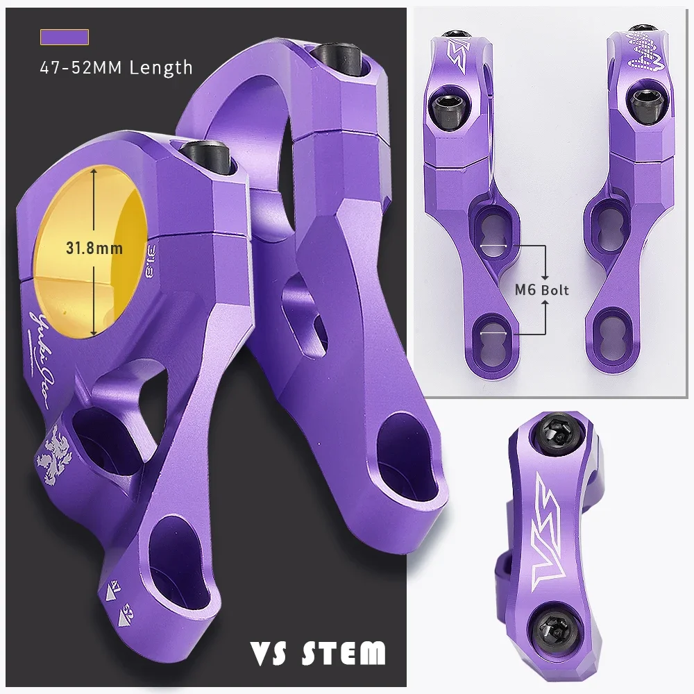 

CNC Aluminum Alloy Bike Stem 31.8mm for MTB Downhill AM FR - Lightweight Bicycle Fork Headset Accessory