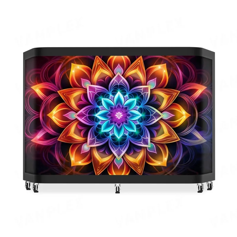 【Hot Sale】【Hot Sale】LED DJ Booth Suitable For Bars, Music Festivals, And Stage Performances, Featuring Animation And Graphic Dis