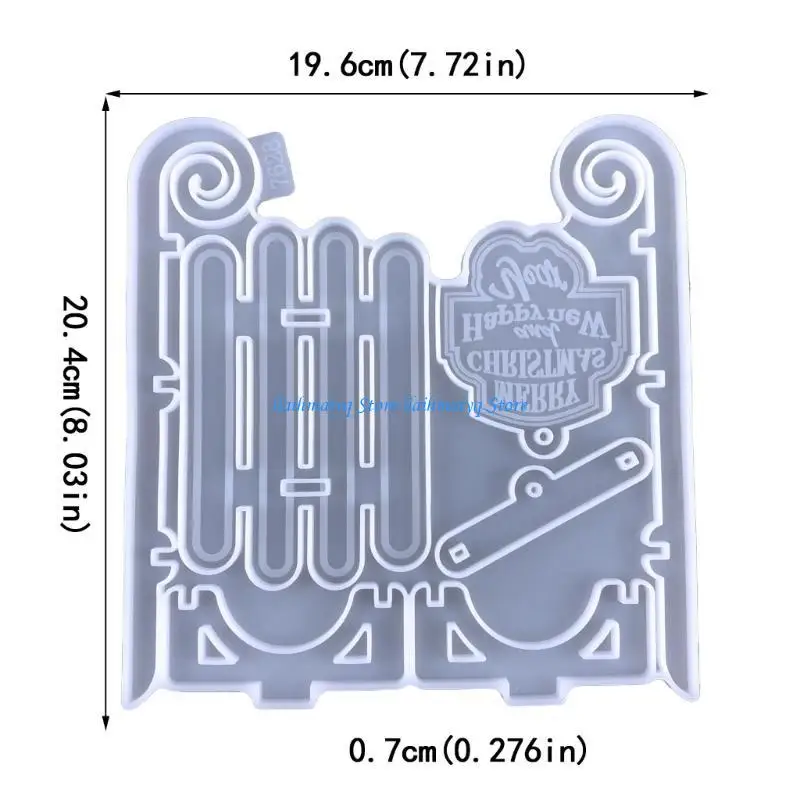 573B قالب زينة عيد الميلاد قالب ديكور الحائط قالب صب الايبوكسي للديكور المنزلي