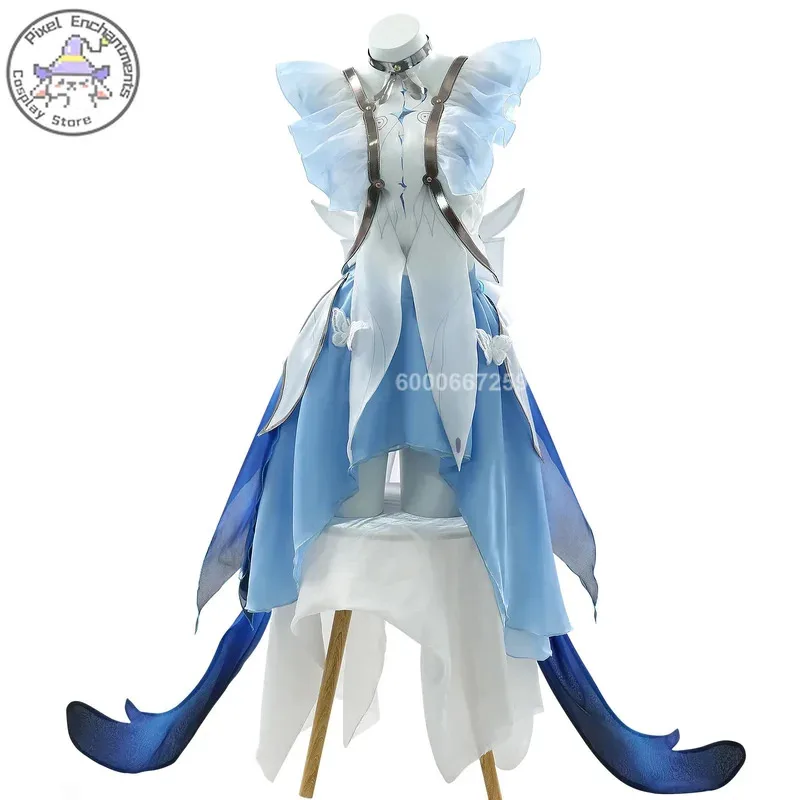 Sky06 Wuthering Waves juego The Shorekeeper disfraz Cosplay mujer encantador vestido Sexy uniforme traje fiesta de Halloween juego de rol 66lU &