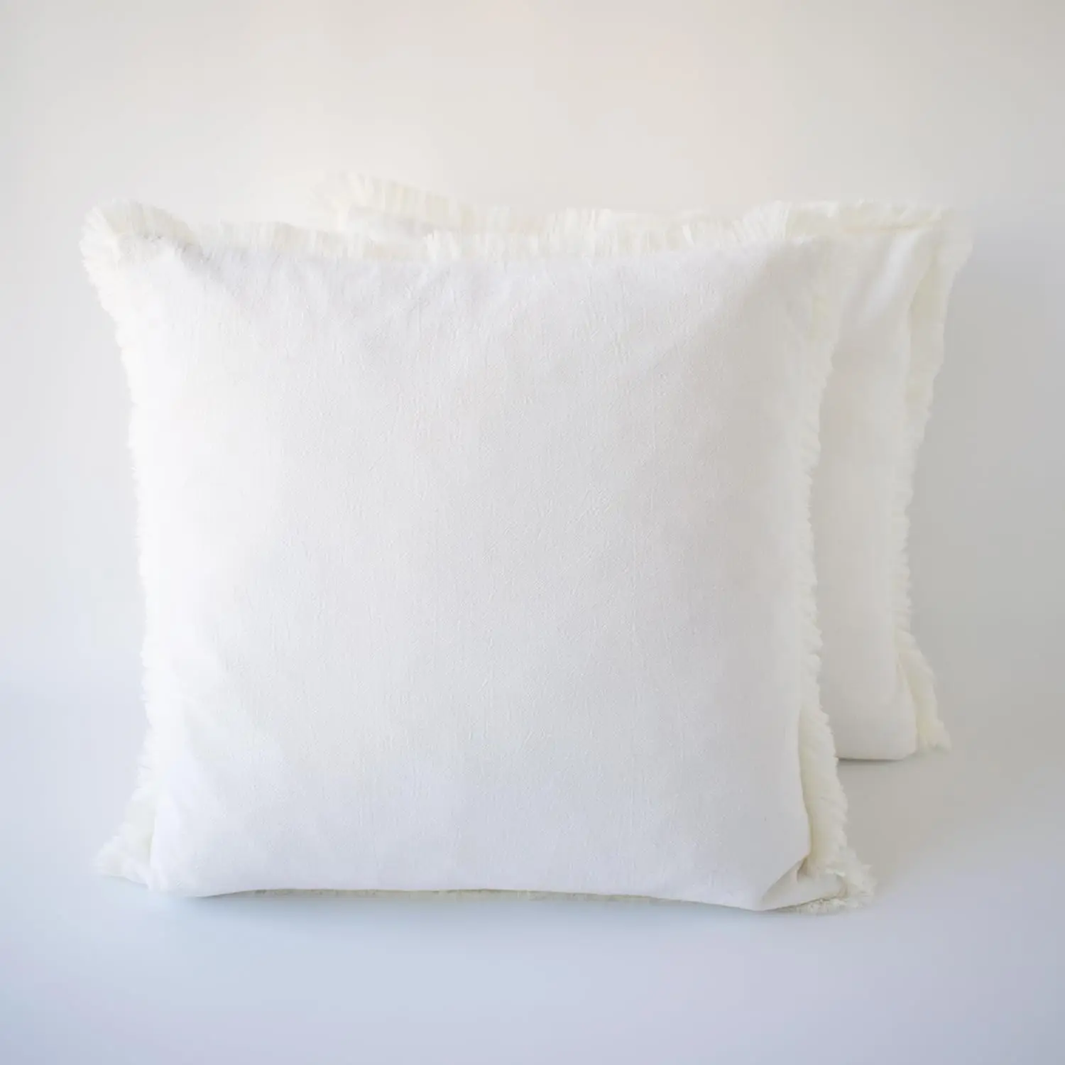 

Neutral Pillow Covers White Bed Pillow Covers 18X18 Set Of 2 For Sofa Bedroom Car 18 X 18 H White