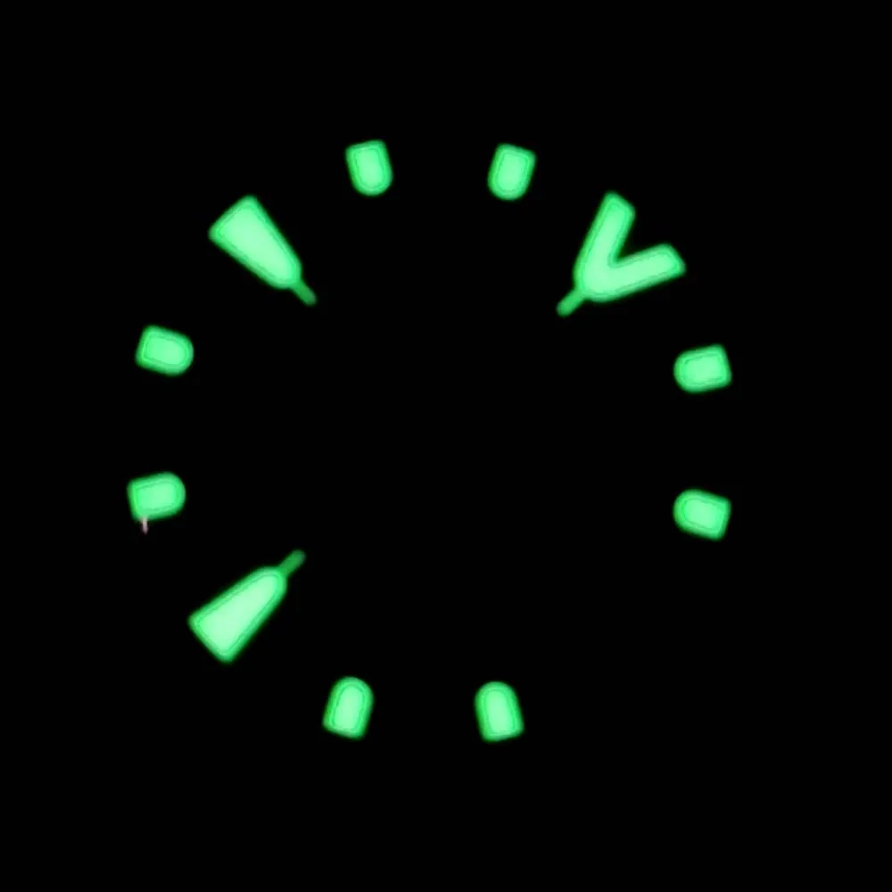 28.5mm Watch Dial for NH36 Movement C3 Green Luminous Double Calendar Dial Round Watch Face Accessories