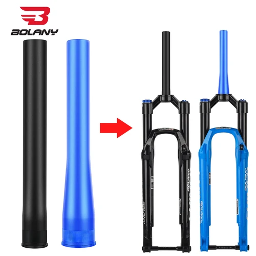 BOLANY-tubo de cabeza de horquilla de bicicleta, aleación de aluminio, tubo de cabeza de horquilla delantera de bicicleta de montaña, piezas de horquilla delantera de aire
