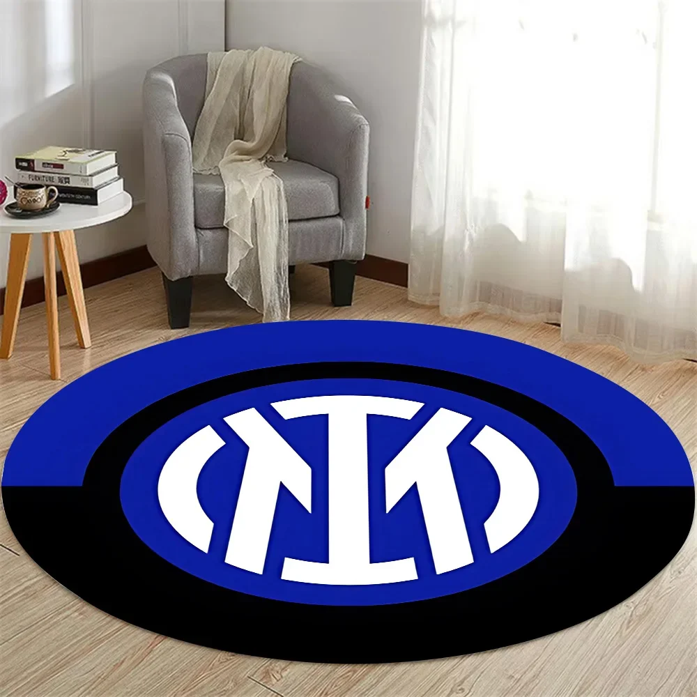 HD Printed Round Carpet for Living Room Bedroom Kitchene Rugs Mats Flannel Anti-Slip Rug Decoration Gift Internazionale M-Milano