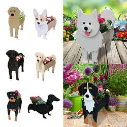 1pc Home Garden Decoration Cute Cartoon Dog Image Flower Pot Vip Corgi Bigger Animal Flower Pot Diy Cute Plant Container