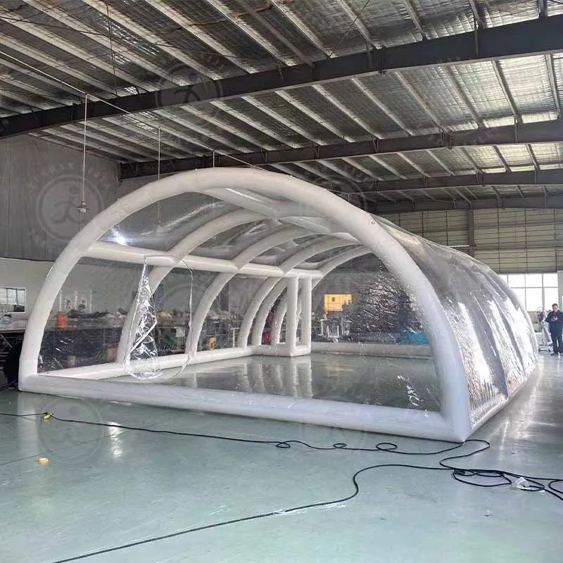 Innovative Pool Cover with Inflatable Sealing for Enhanced Water Protection and Safety