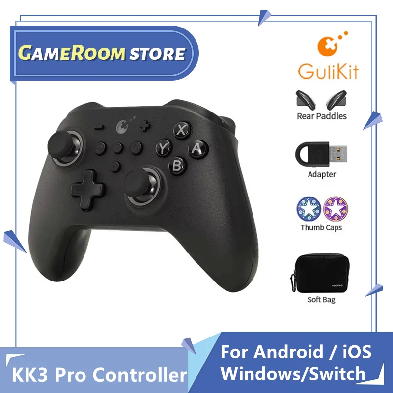 GuliKit KK3 Pro Controller with Hall Effect Triggers/Joystick KingKong 3 NS38 Gamepad for PC Windows Nintendo Switch Android iOS