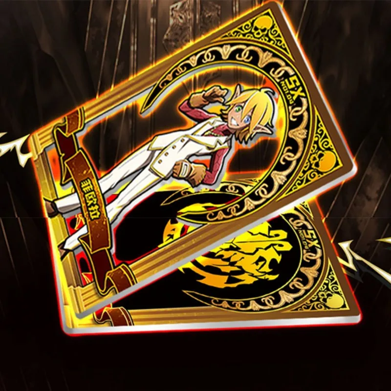 Original Overlord Collection Card Box Anime Characters Limited Edition Metal Hollow Out Cards TCG Game Toy Boy Hobby Gift