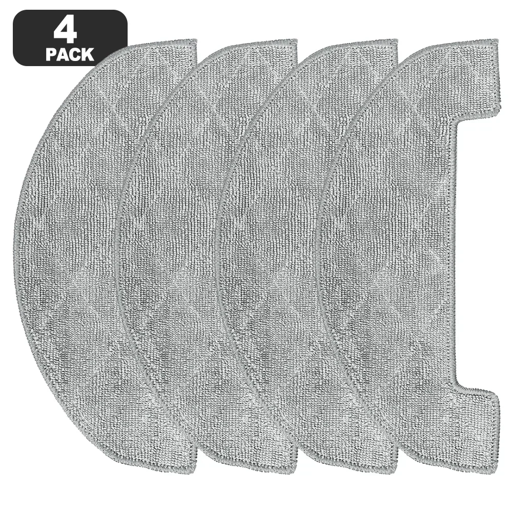 For MYBOT X9 PRO Robot Vacuum Cleaner Mop Cloth Replacement Kit 4 or 10 Pack Wiper Blade Microfiber Cloths for Daily Use