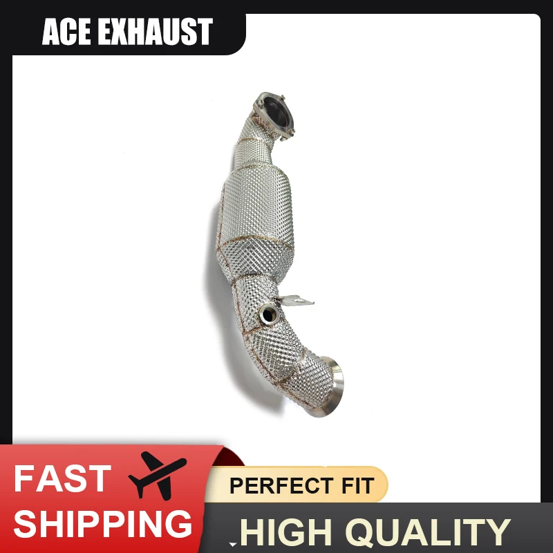 ACE High Quality Sport Cat Downpipe for BMW Mini Cooper S R55 R56 R57 R58 R59 R60 1.6T Performance Downpipe With Heat Shield