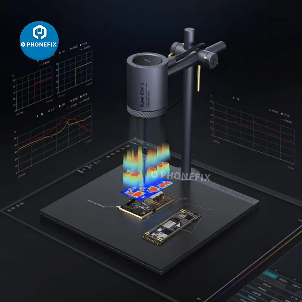 Imagem -02 - Qianli Toolplus-supercam x 3d Câmera Imager Infravermelho Térmica Placa-mãe do Telefone Inspeção Pcb Detecção de Vazamento de Eletricidade