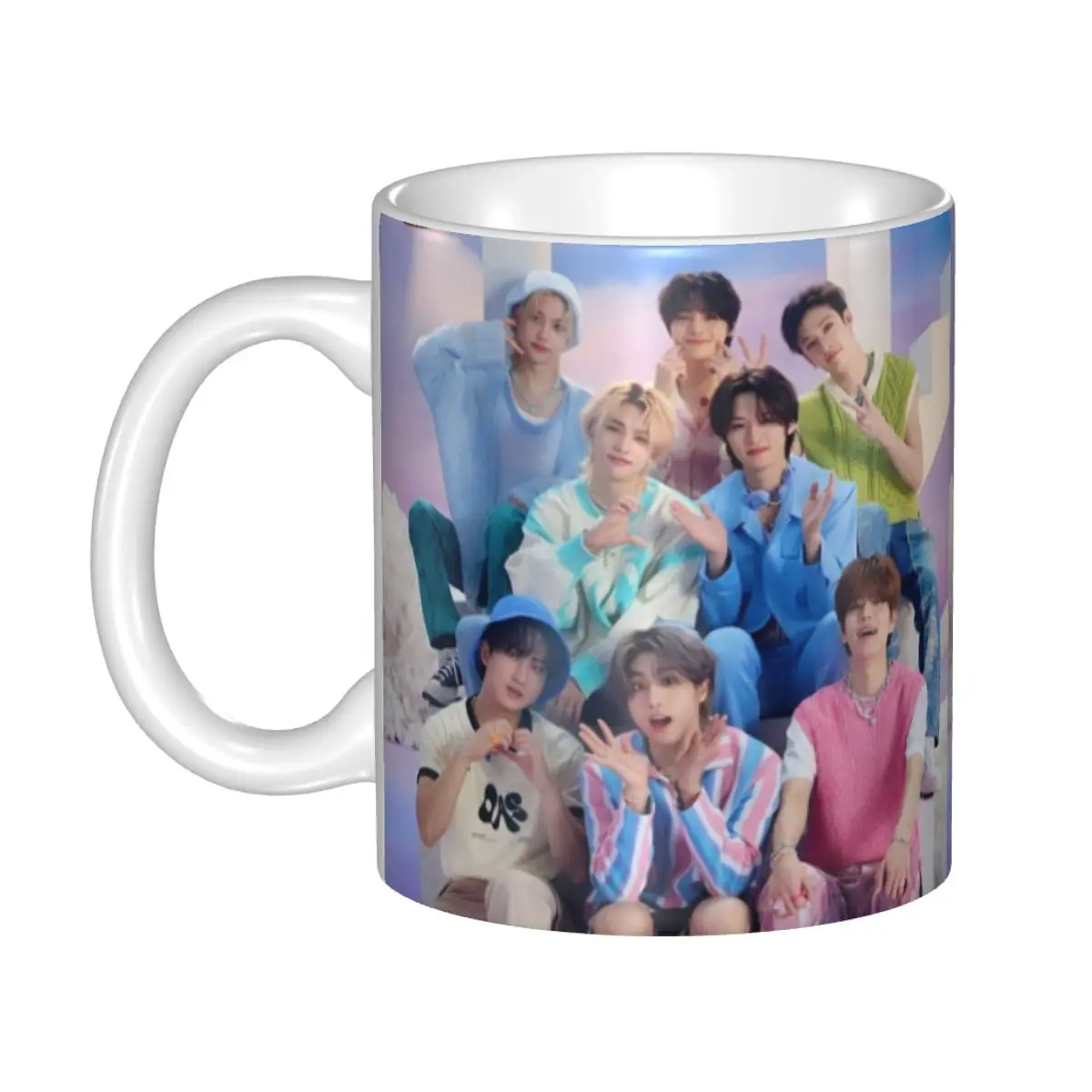 Hot-KPOP-Like-Stray-K-Kids Ceramics Coffee Mug Cute Gamer Birthday Gift Back To School Mug