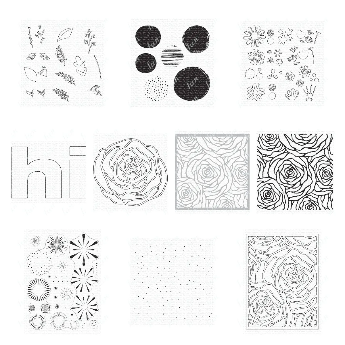 Fireworks Roses Flowers Template Layering Stencils Big Hi Cutting Dies and Stamps Sets Diy Scrapbooking Paper Card Cuts Crafts