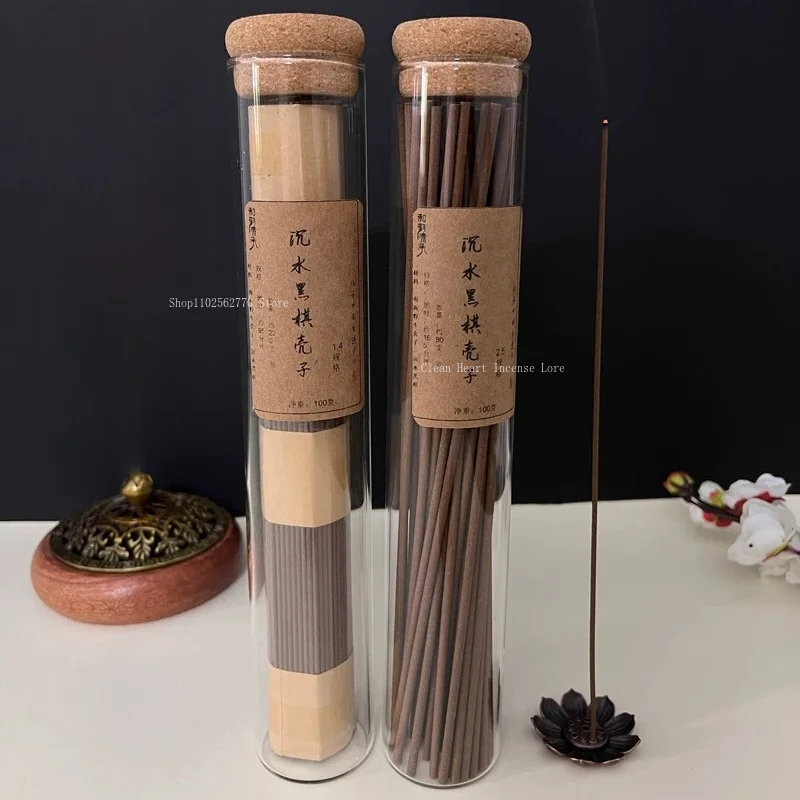 100g Black Kynam Shell Incense Stick Natural Wood Glue Powder Home Furnishings Inside Room Tea Room Yoga Clean Air Joss Stick