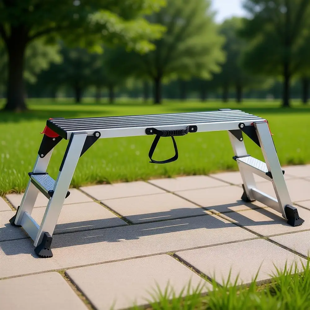 

Прочная стремянка-табурет для гипсокартона 40x12x20 дюймов с грузоподъемностью 660 фунтов, идеально подходит для мойки автомобилей, уборки, покраски и отделочных работ.