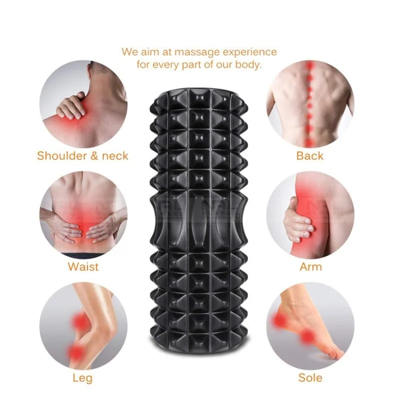 اللياقة البدنية اليوغا الظهر رغوة الأسطوانة العضلات الاسترخاء تدليك الأسطوانة مجموعة بيلاتيس معدات العلاج الطبيعي معدات الصالة الرياضية للمنزل