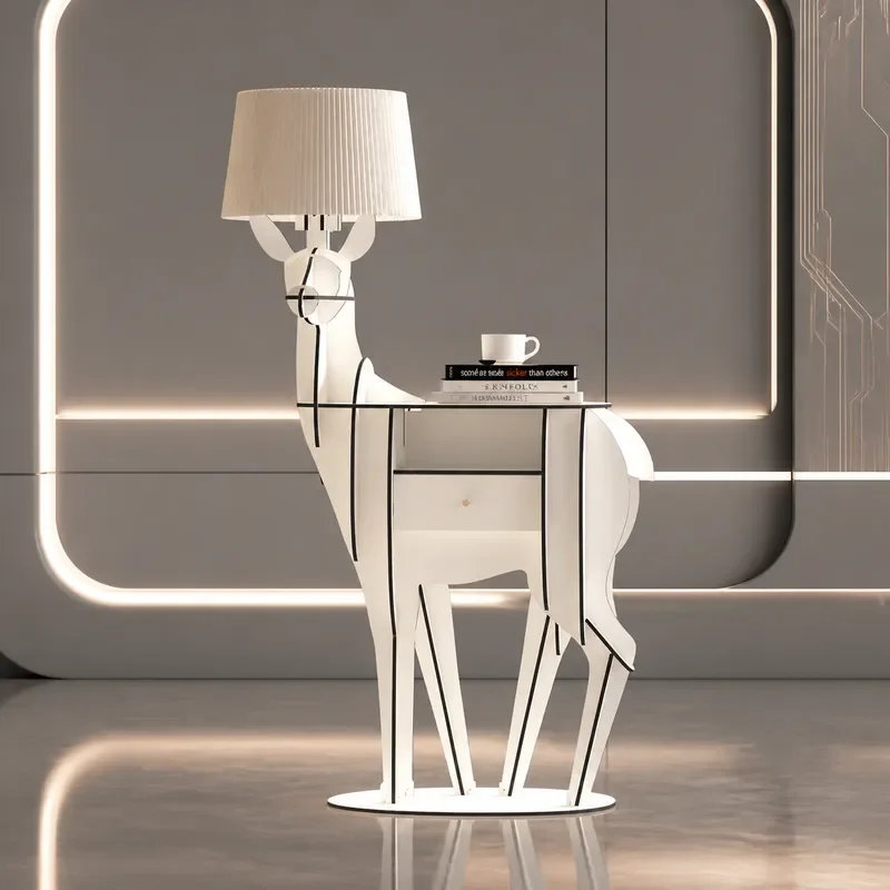 Creative Entryway Cabinet Opposite Door Porch Table Simple Style Bedroom Bedside Table with Ornament Desk Lamp Storage