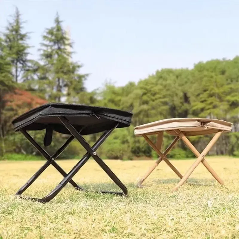 

Outdoor Portable Pocket Folding Chair Zipper Bag Fishing Picnic Camping Chair Tote Bag Pencil Bag Small Mazar Bench