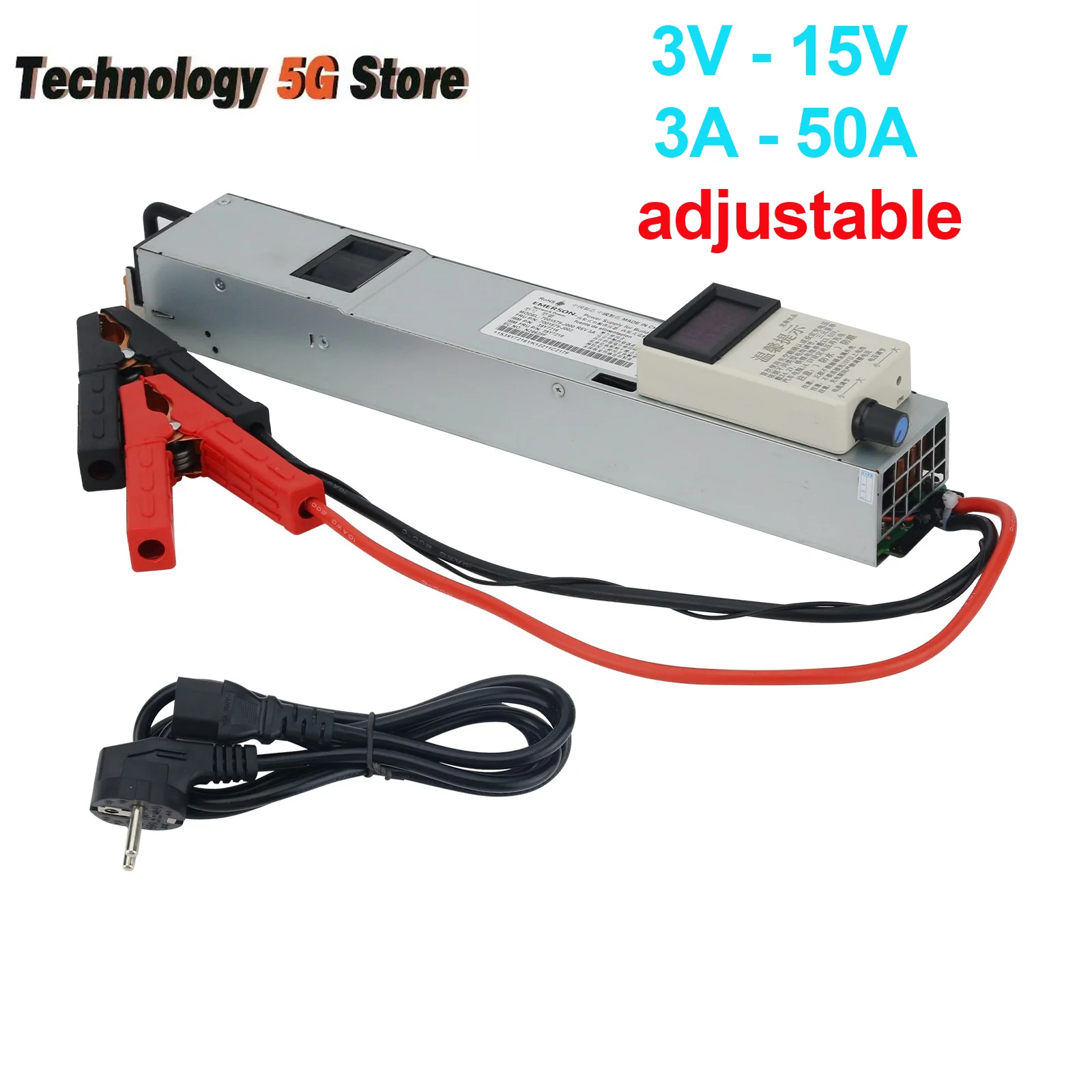 

Adjustable Charger 14.6V 50A RV LiFePO4 Charger Lithium Iron Phosphate Battery Charger with Adjustable Current Voltage