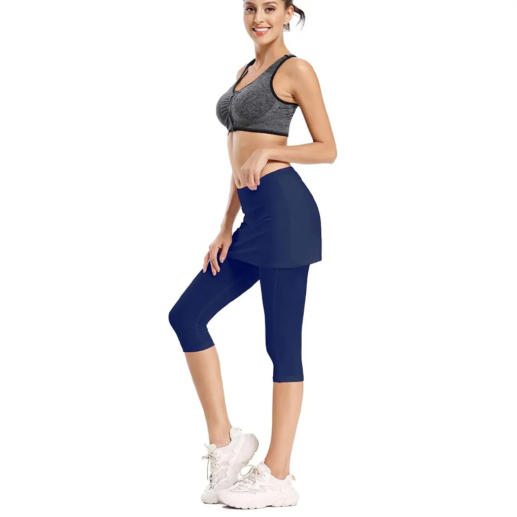 Elastic And Flexible Women S Golf And Tennis Pants With Skirt Move Freely And Look On Course Modest