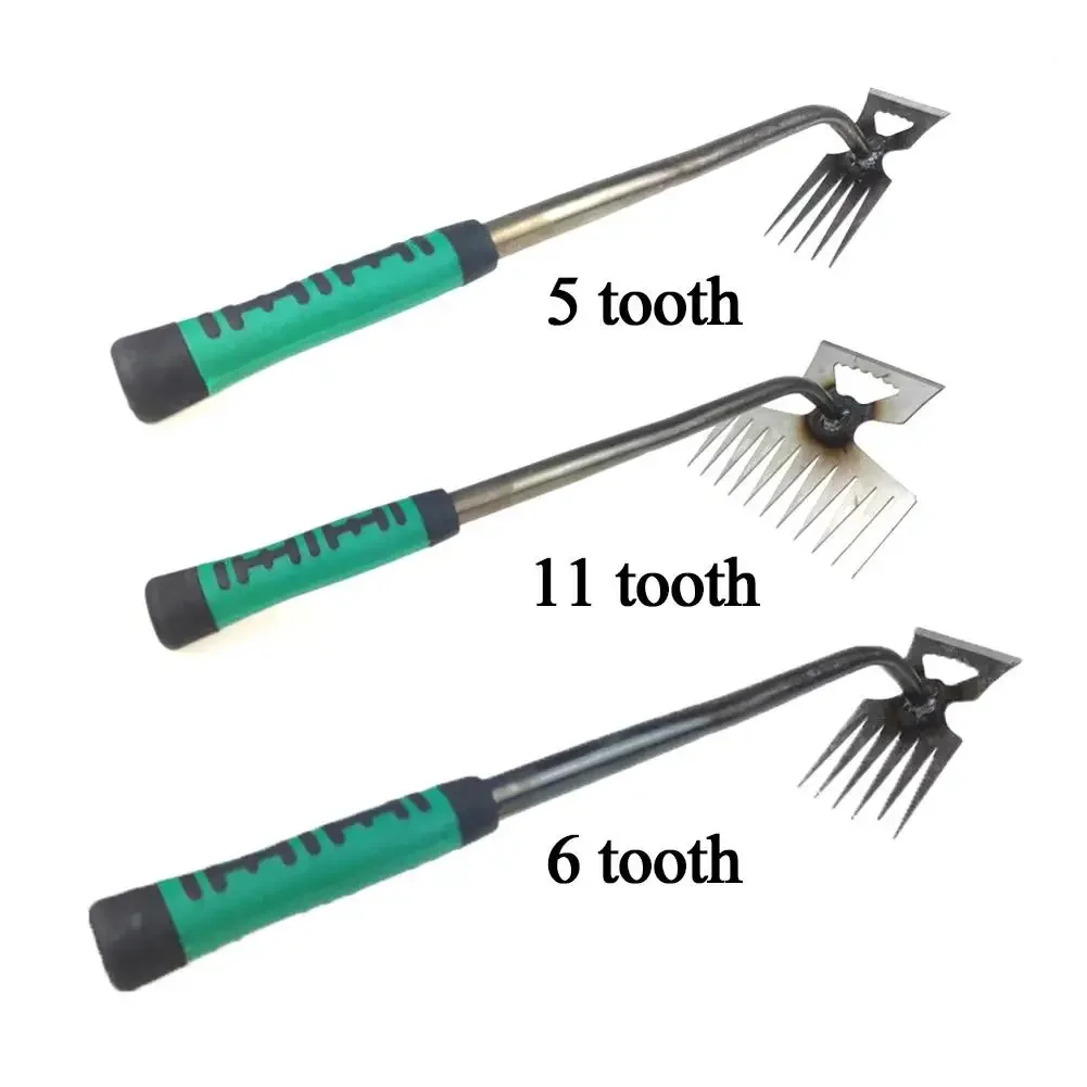 Weeding Hoe Rake Farm Tool Weeding Scarifier Harrow Gardening Artifact Metal Agricultural Nail Weeding Tools