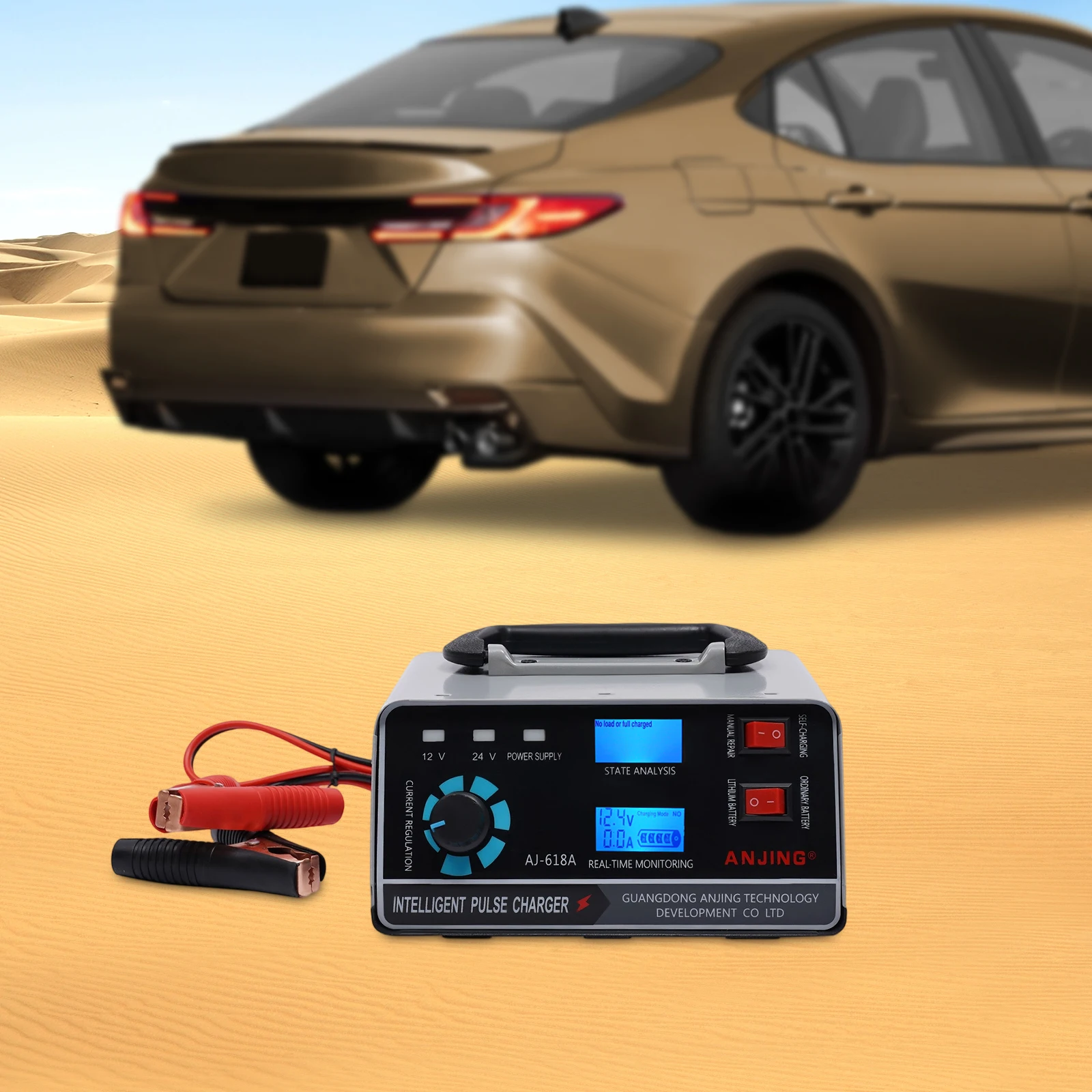 Умное автомобильное зарядное устройство 12 В/24 В, автоматический импульсный ремонтный трюк, 400 Вт, сверхмощный
