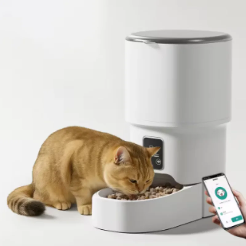 Alimentador automático inteligente WiFi para perros y gatos con botón - imagen 5