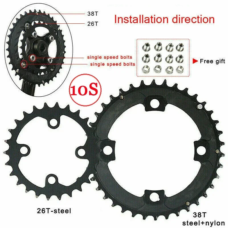 MTB Chainring 2*10S 3*10S 3*9S Bicycle Chain Ring 22/24/32/38/42/44T Mountain Bike Chainwheel 9speed 10speed Bike Plate MTB Part