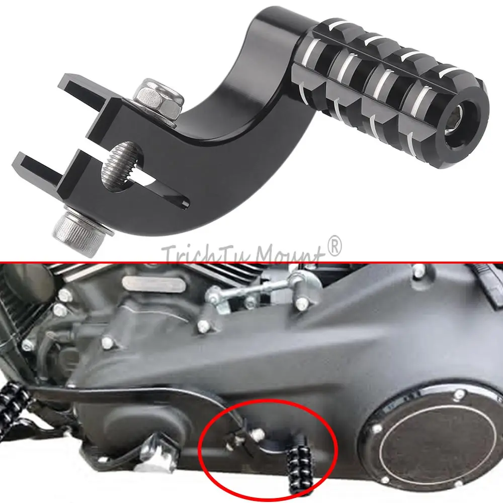 1Pc Heel Toe Shift Lever Shifter Peg Fits For Harley Davidson Softail 2018-2024 Aluminium Alloy Black Vehicle Left Mid Controls