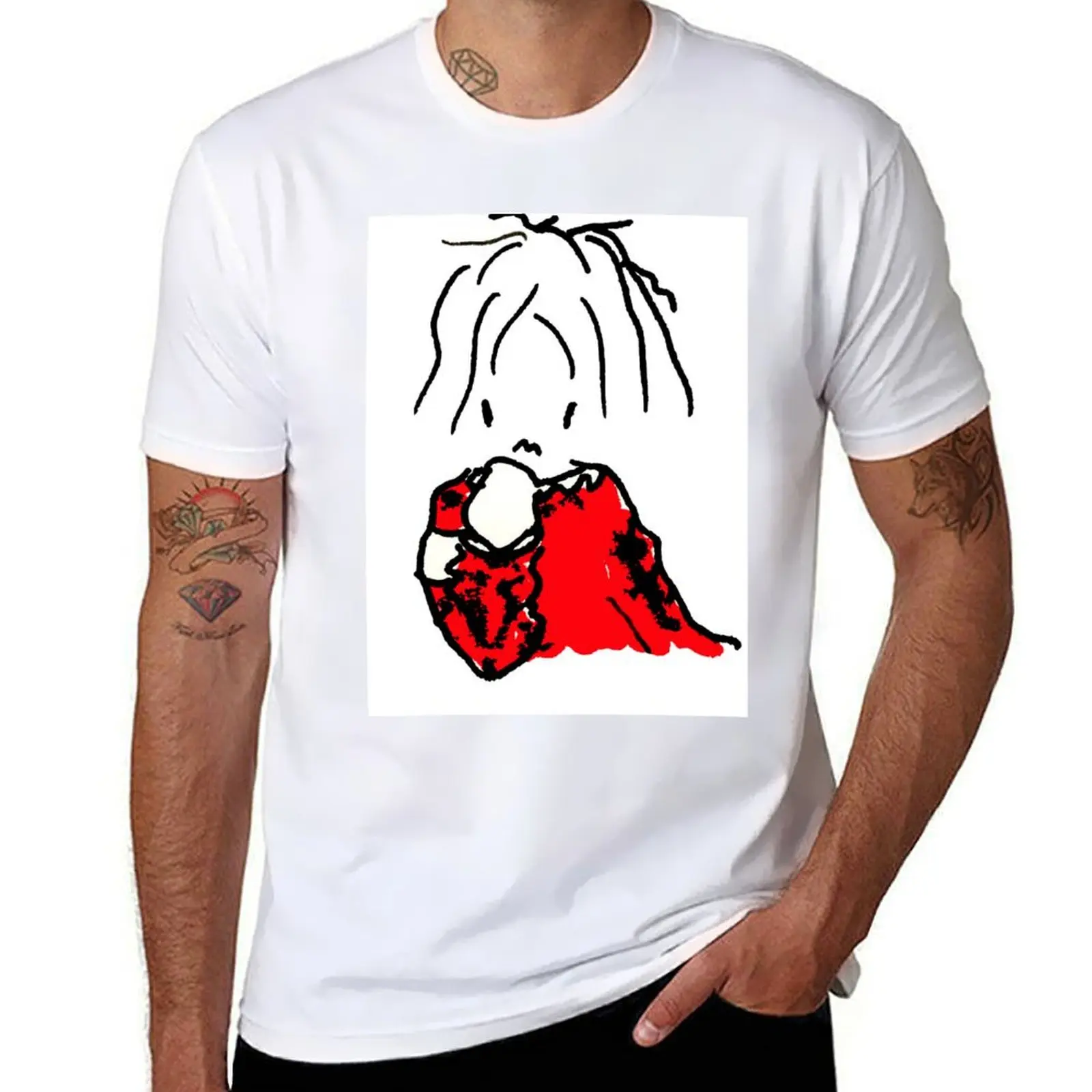 

MYLENE FARMER DRAWING T-Shirt t shirts for man pack white t shirt personalised