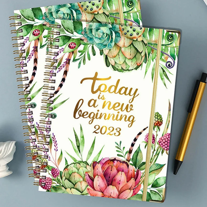 A5 Agenda Planner Notatnik spiralny Harmonogram Dziennik Artykuły papiernicze Notatniki Akcesoria szkolne Dziennik budżetowy