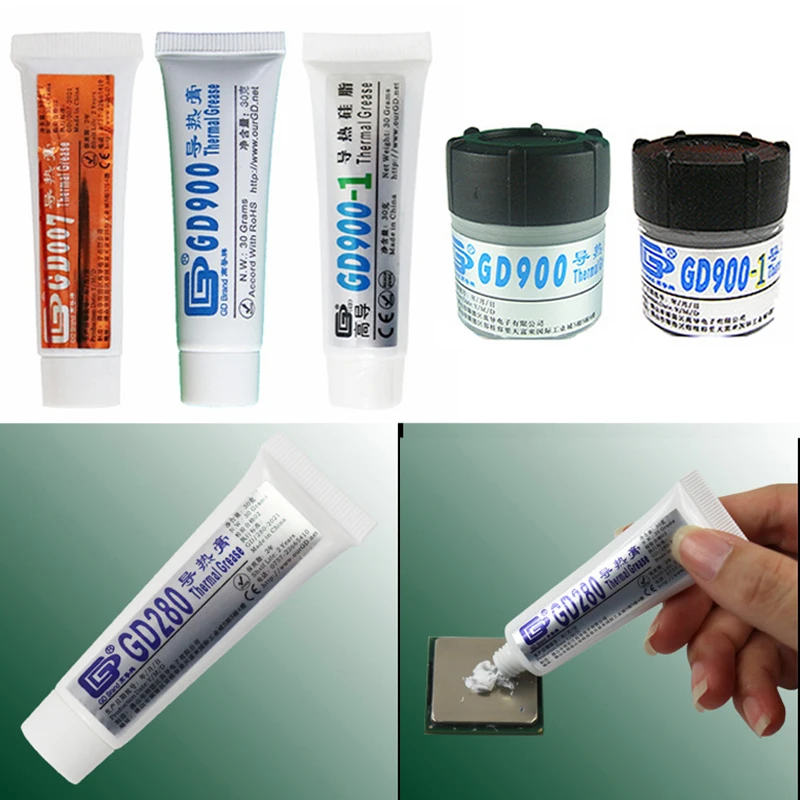 Thermal Conductive Grease Paste Silicone GD900/GD007 Heatsink High Performance Compound Grease For CPU GPU 30g