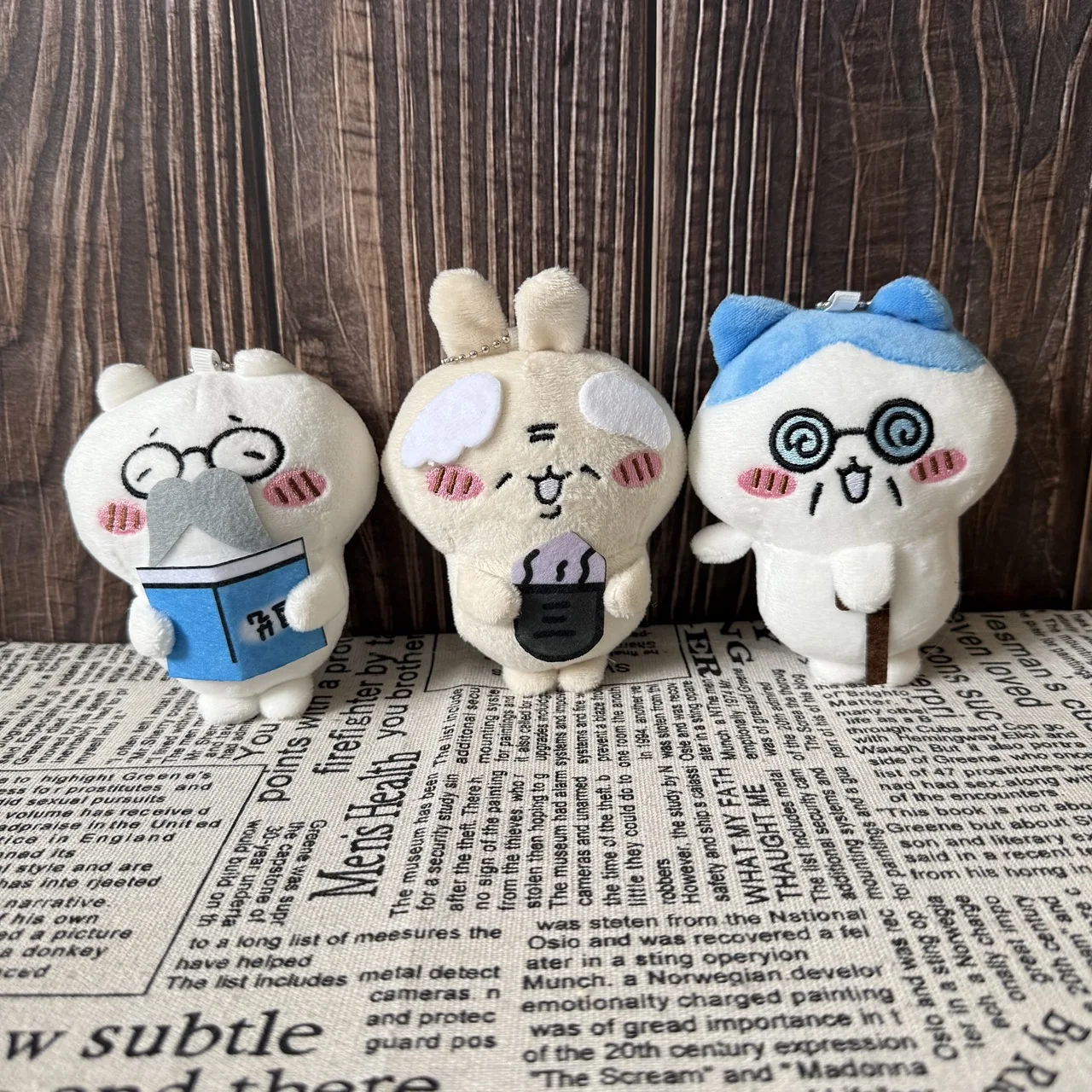 

Chikawas Plush Keychain Abstract Meme Series Usagi Hachiware Kawaii Bag Charm Soft Doll Student Gift New Anime Collectible Toy
