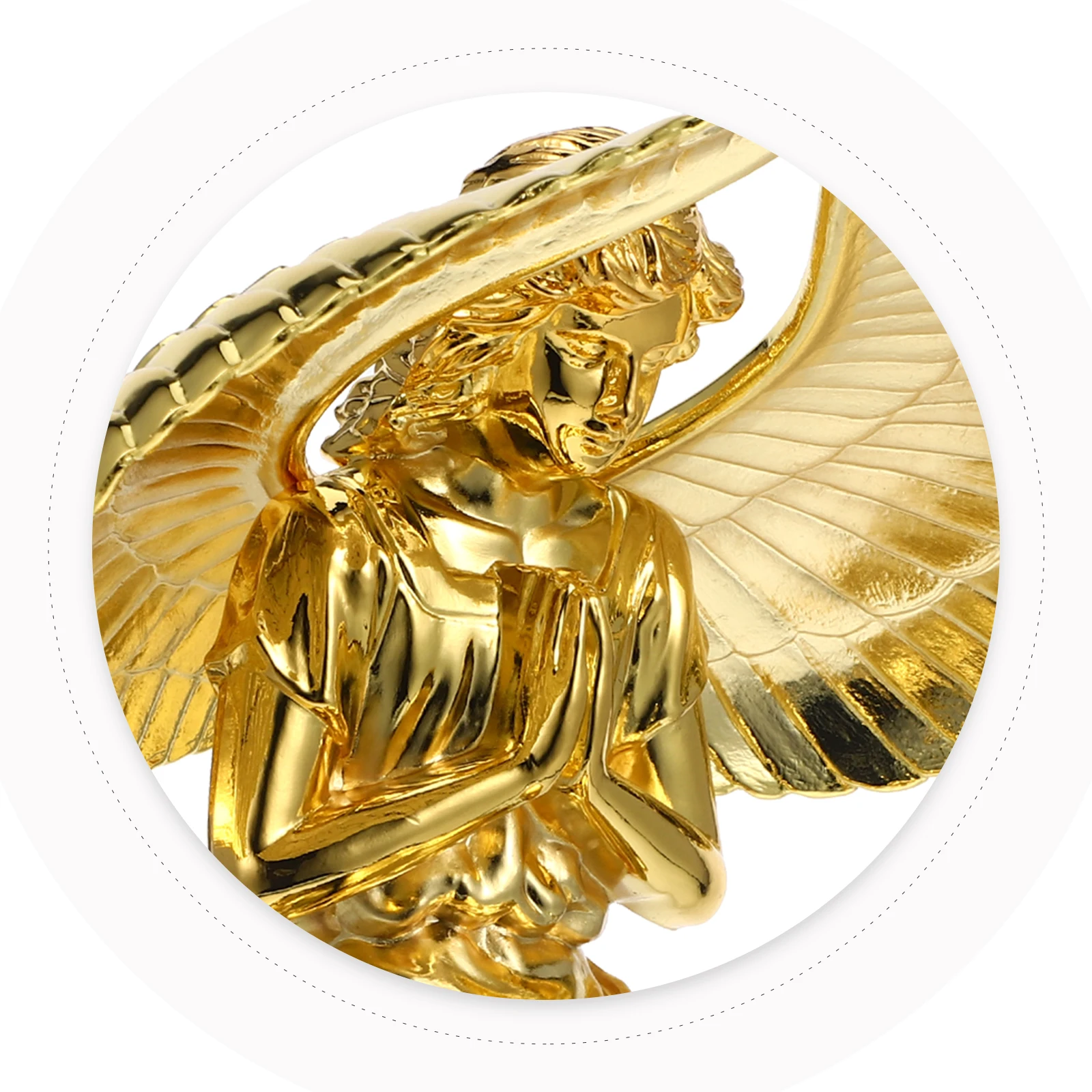 

Angel naments Zinc Alloy Figure Home Decor Statue Desktop Crafts Praying Model Lightweight Storage Versatile Living Room Bedroom