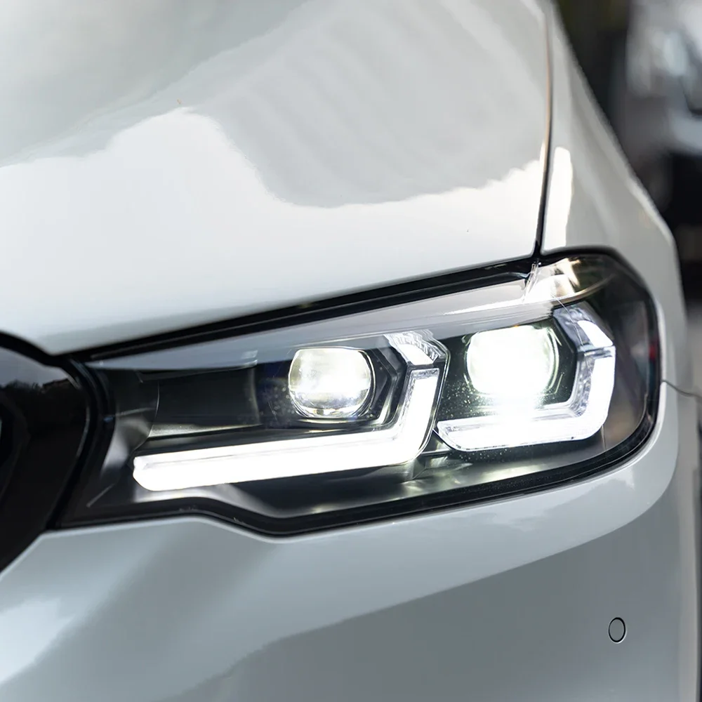 

Для BMW 5 серии G30 G38 518i 520i 530i 540i 550i 2018-2021 светодиодные автомобильные фары в сборе, обновление объектива проектора, аксессуары