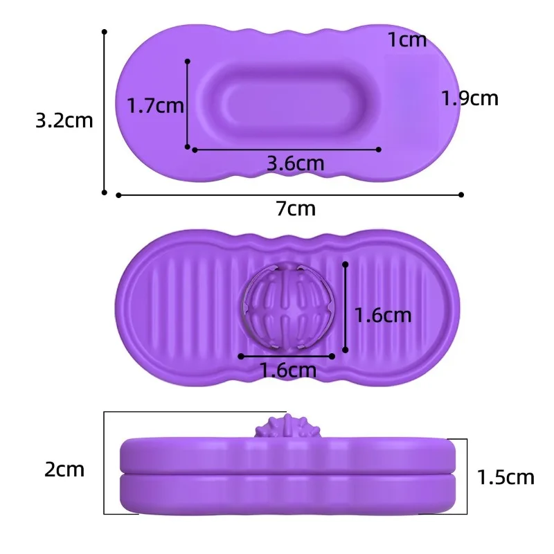 Sensory Stone Children's Silicone Fingertip Fidget Roller Slider EDC Relieve Stress Relief Fidgeting Toys Anti Anxiety Funny