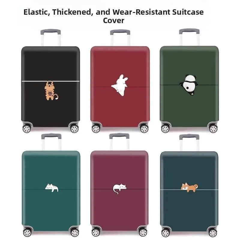 thickened-elastic-cloth-luggage-cover-protective-suite-for-travel-suitcase-dustproof-cover-check-in-bag-wear-resistant-bag