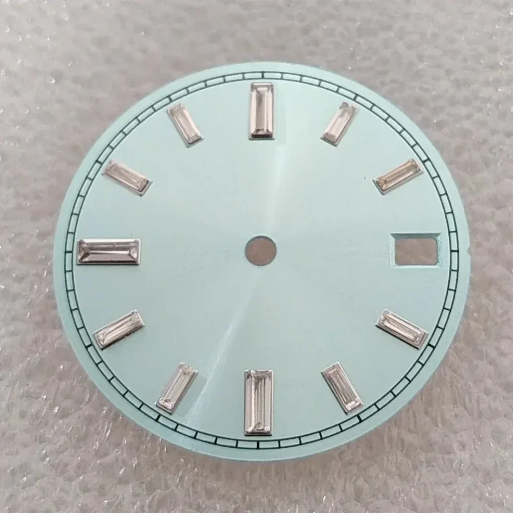 NH35 Watch Dial 28.5mm Multi Colored Sunburst Watch Faces No Luminous Watch Replacement Parts for NH35A/NH36 Movement No Logo