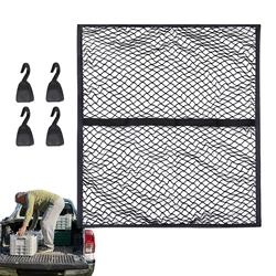 Trunk Cargo Net Flexible Polyester Trunk Net Hook Fixed Universal Car Interior Accessories Multifunctional Roof Storage