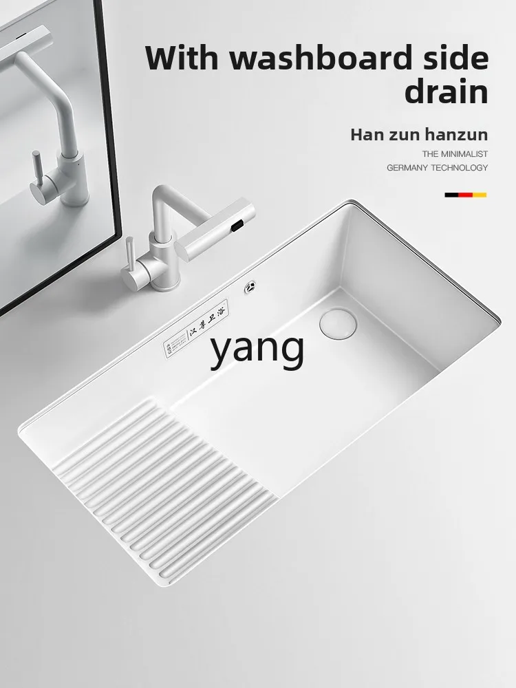 حوض غسيل كونترتوب من السيراميك TGF حوض غسيل عميق ذو سعة كبيرة مع حوض غسيل الوجه الخلفي للجانب الخلفي