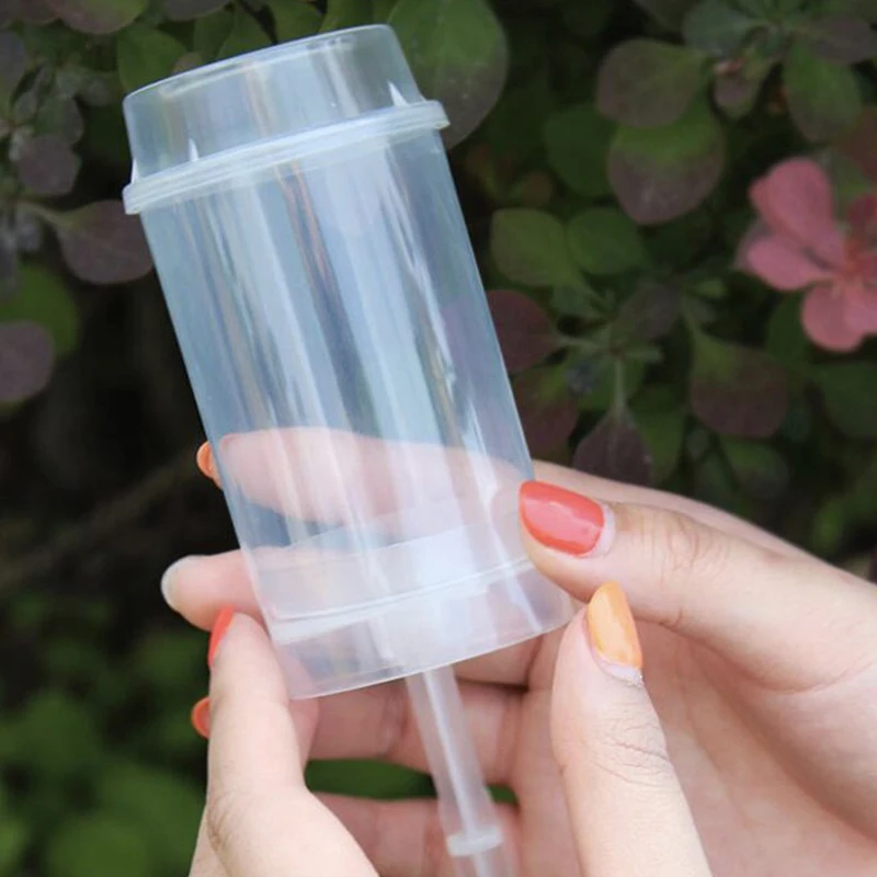 10pcs Push Up Cake Shooter Round Shape Clear Cake Holders Push Pops Plastic Containers with Lids for Ice Cream Baking Molding view 5