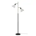 

Metal Floor Lamp with Adjustable Dual Shades, Black