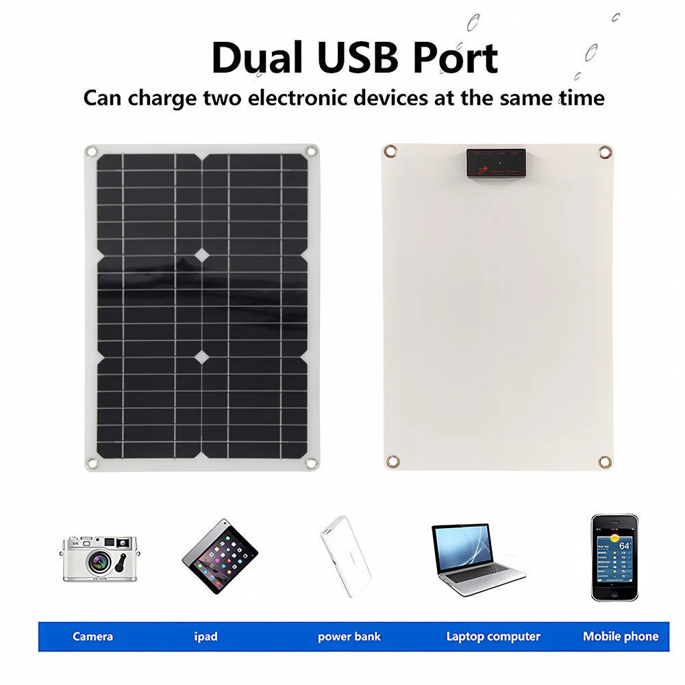 

Комплект монокристаллической солнечной панели мощностью 20 Вт с контроллером 10 А, полная солнечная система для освещения автофургона, лодки