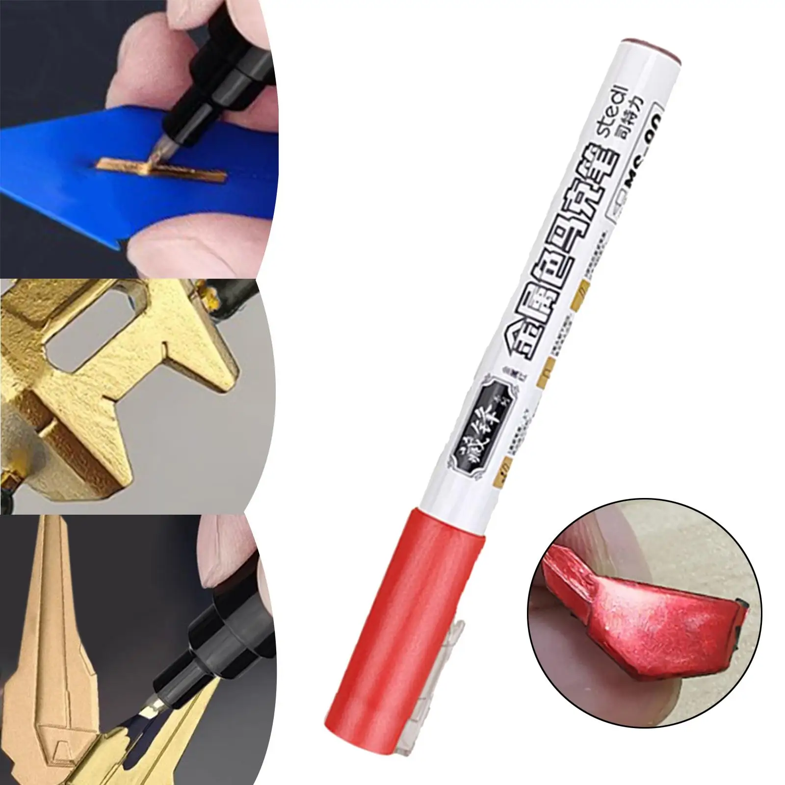Model Painting Color Pen Metallic Marker Pen for Model Planes Model Cars