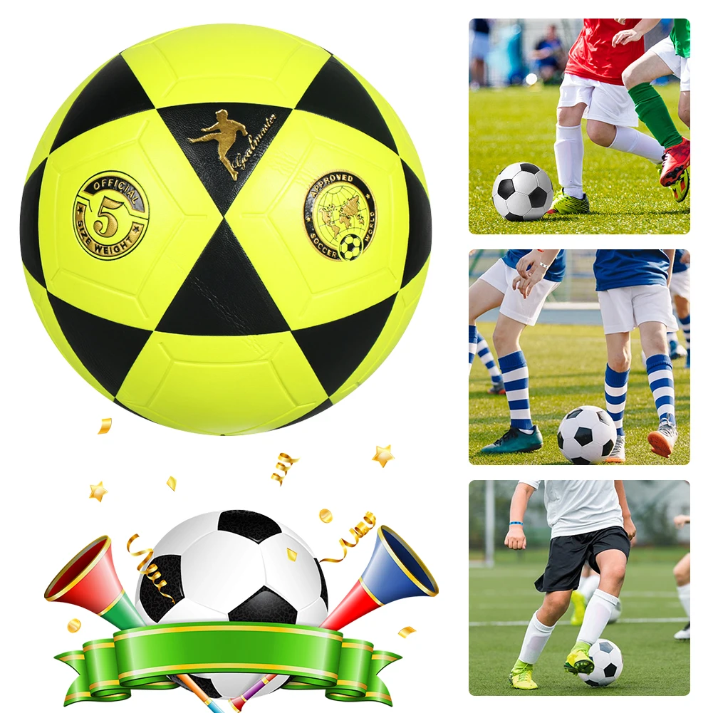 حجم 5 كرة القدم تدريب كرة القدم آلة مخيط المنافسة المدرسية كرة القدم المثلث الأسود الطباعة للممارسة