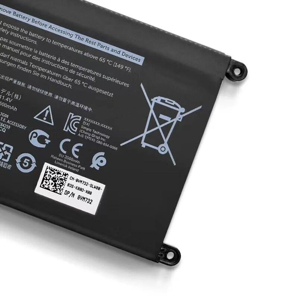 Nuovo Genuino Originale YRDD6 11.4V 42Wh Batteria Del Computer Portatile per Dell Latitude 3310 2-in-1 5000 P93G001 VM732 Vostro 3491 5481 5490