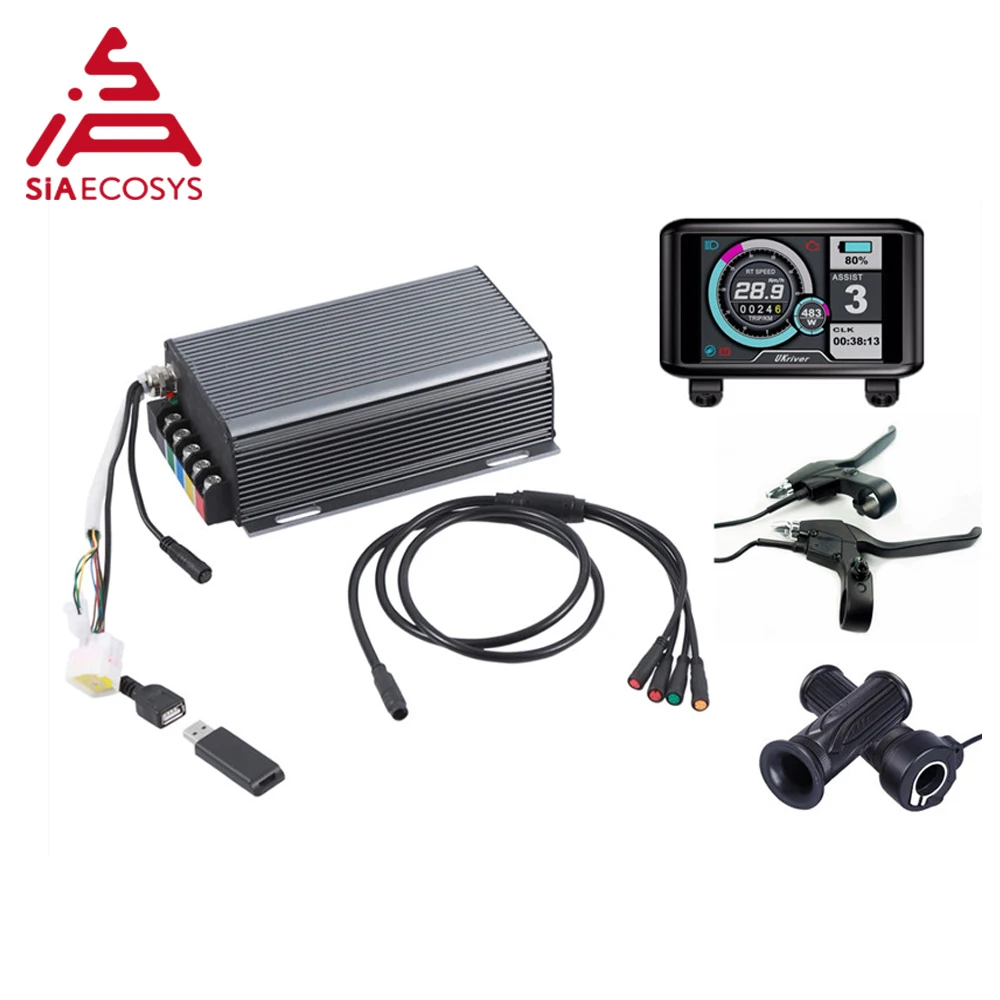 Sabvoton SVMC72150 UKC TFT Display Controller for 3000W Electric Bicycle Motor with Bluetooth Adapter - Electric Controller