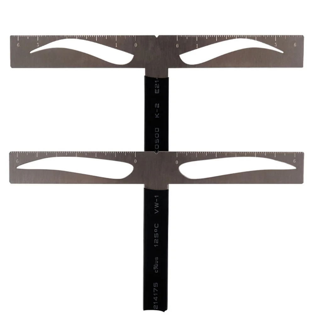 Szablon do brwi, przenośny, precyzyjny przyrząd do naturalnych brwi - szablony do brwi z trzema punktami.