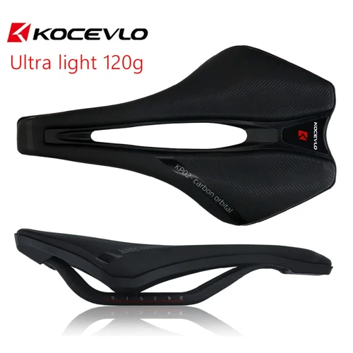 KOCEVLO dimensión 143 sillín de carbono ultraligero 120g transpirable cómodo cojín de asiento bicicleta sillín de carreras rieles de carbono